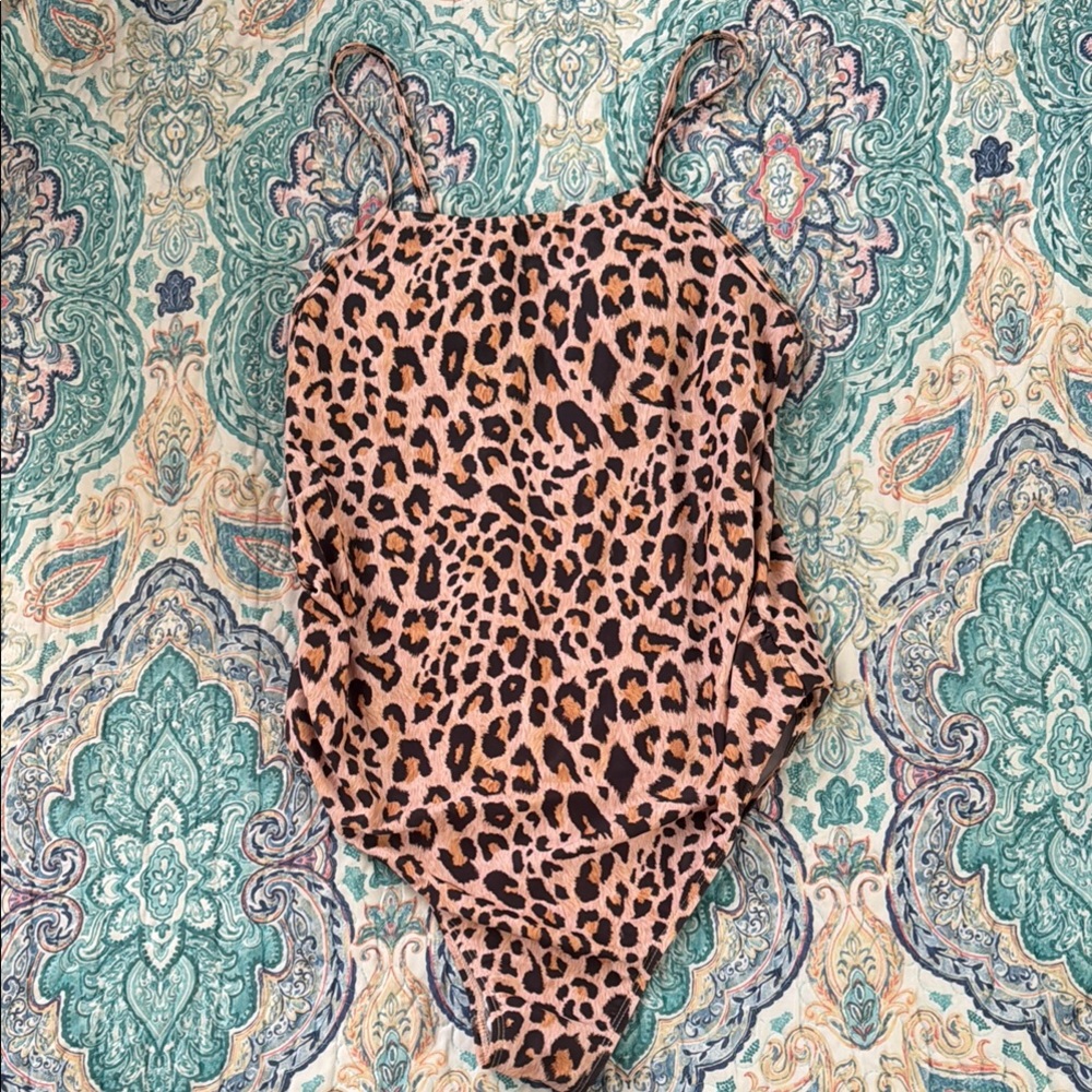 Maternity leopard swimsuit S